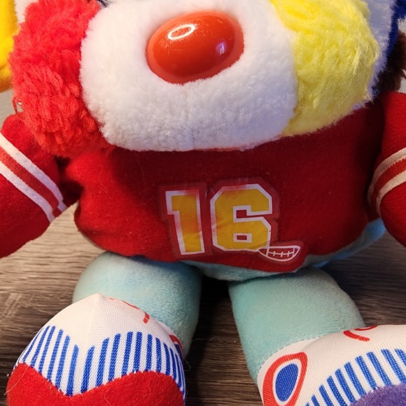 Vintage 1986 Sports Popples Football Player Plush Toy Touchdown - Picture 4 of 8